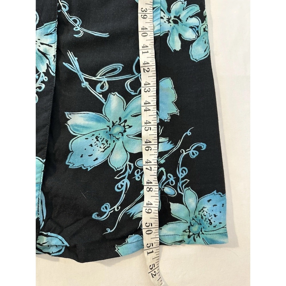 Vintage 90s Tropical Floral Maxi Dress Sz 4/6 Cottagecore Resort Wear Sleeveless - Picture 7 of 7